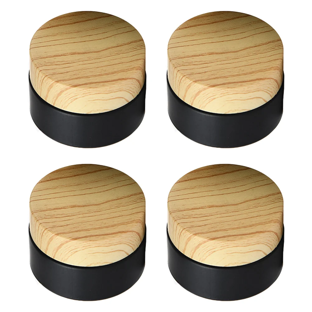 

4Pcs Frosted Small Glass Cream Jars Lightweight Containers Travel Storage Refillable Bottles for Face Lotion