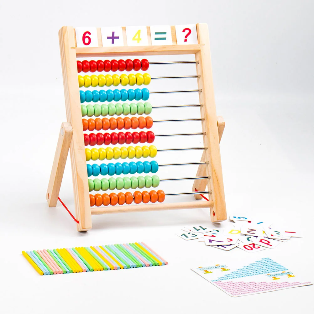 Wooden Arithmetic Abacus Toys for Toddlers Tool Early Education Supplies Calculating Student