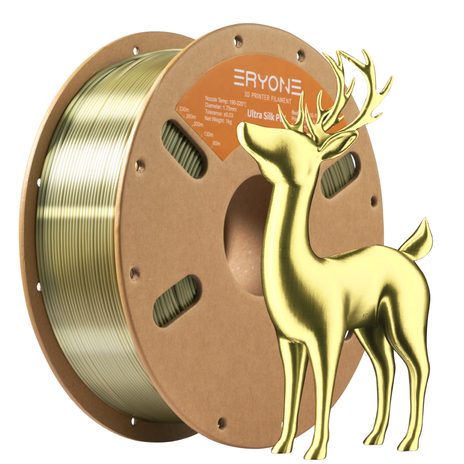 Eryone 1/5KG Ultra Silk PLA Premium Filament 3D Print, 1,75 mm Veelkleurig Beschikbaar 1kg ultra zijde pla, 1KG/Spool
