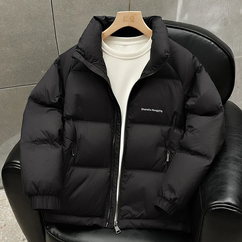 

Men's down Jaet Winter Lightweight Warm Casual Stand Collar Youth Faionable All-Match Outerwear Polyester Fiber