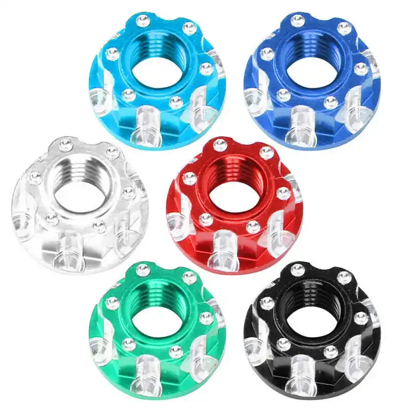 

4pcs M4 Carving Hexagonal Nuts Aluminum Alloy Fit for HSP Sakura D3 D4 1/10 RC Car