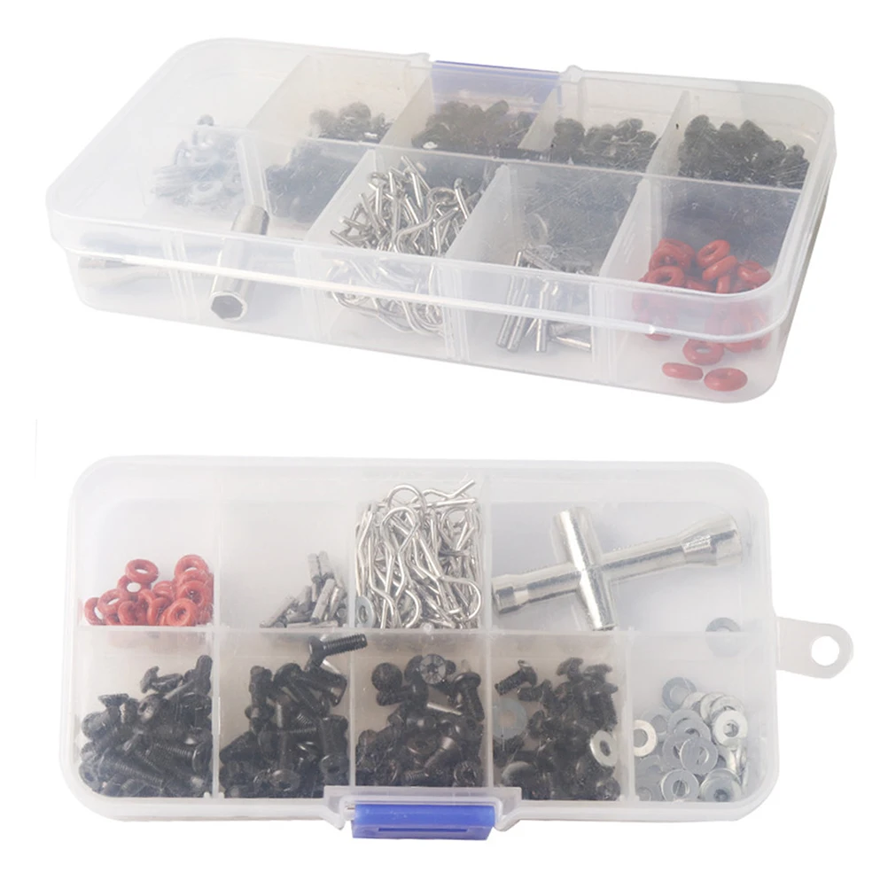 

270pc Storage Box Stainless Steel Screws Kit Anti Rust Repair Tool D3 D4 Rc Car Accessories D3 Screw For Screw