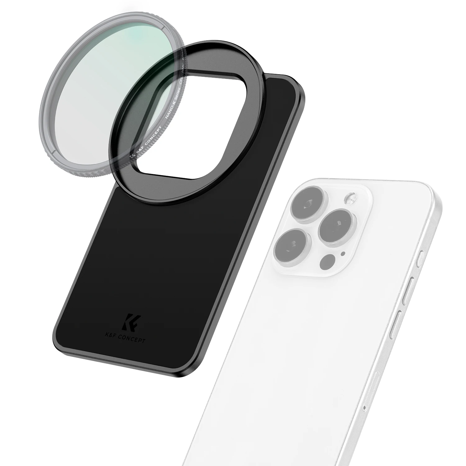 K&F Concept 67mm Phone Filter 6.1 6.7 inch for iPhone MagSafe Adapter ND2 ND32 ND Filter CPL Filter for iPhone 14 15 16 Pro