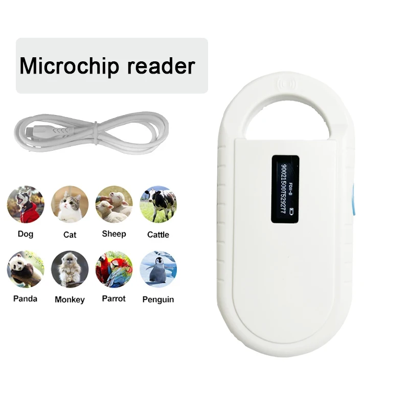 USB RFID Handheld Microchip Pet Scanner For Animals Fdx-b ISO11784/5 Animal Pet ID Reader Chip for Dog Cat Horse