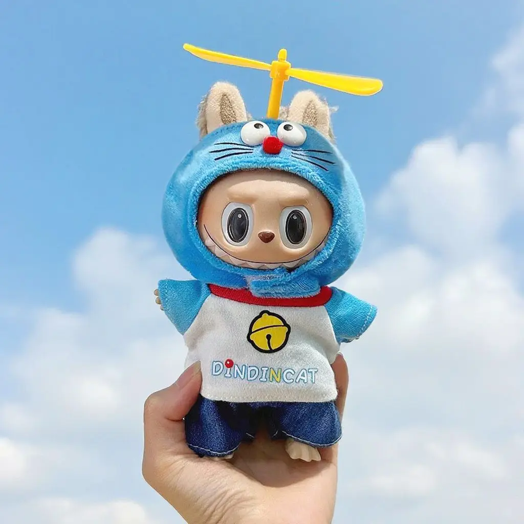 2025 pour Labubu vêtements pour Doraemon et pour Minion Style poupée en vinyle 17 cm V1 V3 bricolage vêtements accessoires jouets cadeau décoration ensemble
