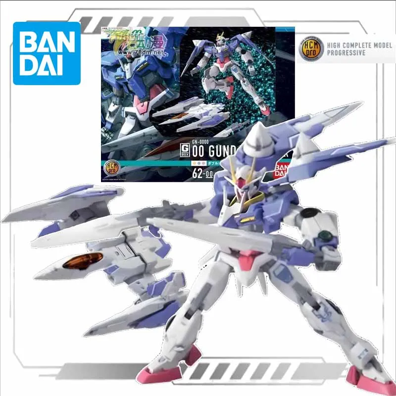 Оригинальный комплект моделей Bandai HCM-pro G-BOX 1/200 00 GUNDAM +0 RISER, аниме, экшн-фигурка в сборе, модель игрушки, подарок для мальчиков