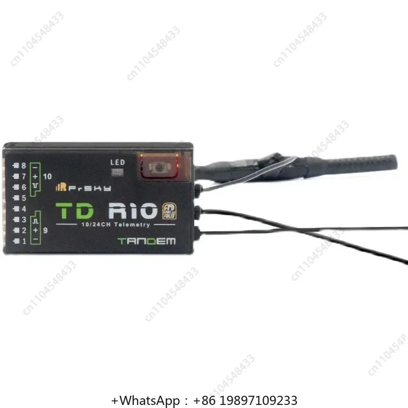 

FrSky TD R10 2.4GHz 900MHz Dual Frequency Receiver 10CH PWM Channel Receiver For Remote Control Airplane Helico pter Dr one