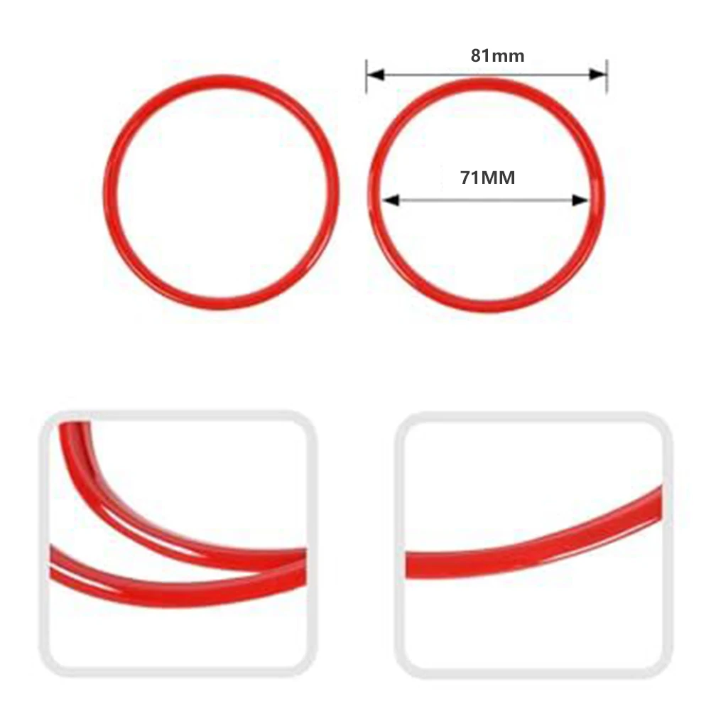 For Ford For Mustang 2015-2022 Door Speaker Frame Decorative Cover Set of 2 for Interior Speaker Mount Area Trim Enhancement