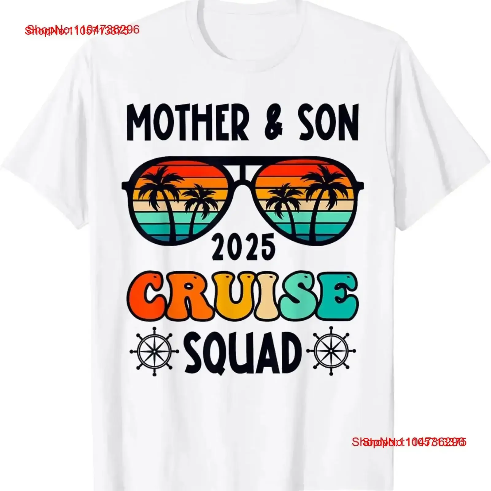 Mother Son Cruise 2025 Vacation Matching Family Trip Group T Shirt vintage Washed Soft Casual Versatile streetwear vintage