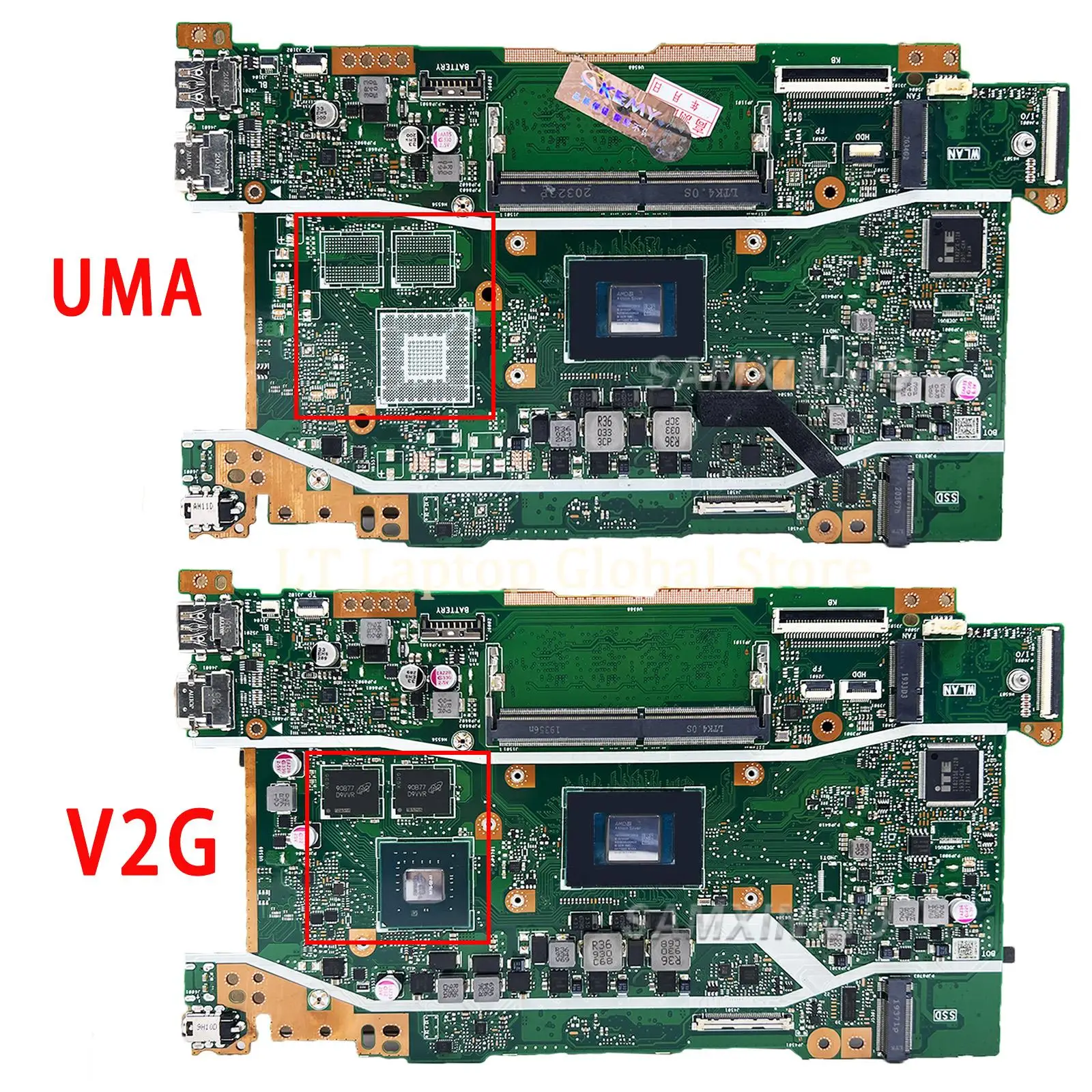 Laptop Motherboard X409DL X509DL X509DJ P1510CDA X509DAP X509DA X409DA M409D M509D D409D D509D Y5200D FL8700DA X409DJ Mainboard