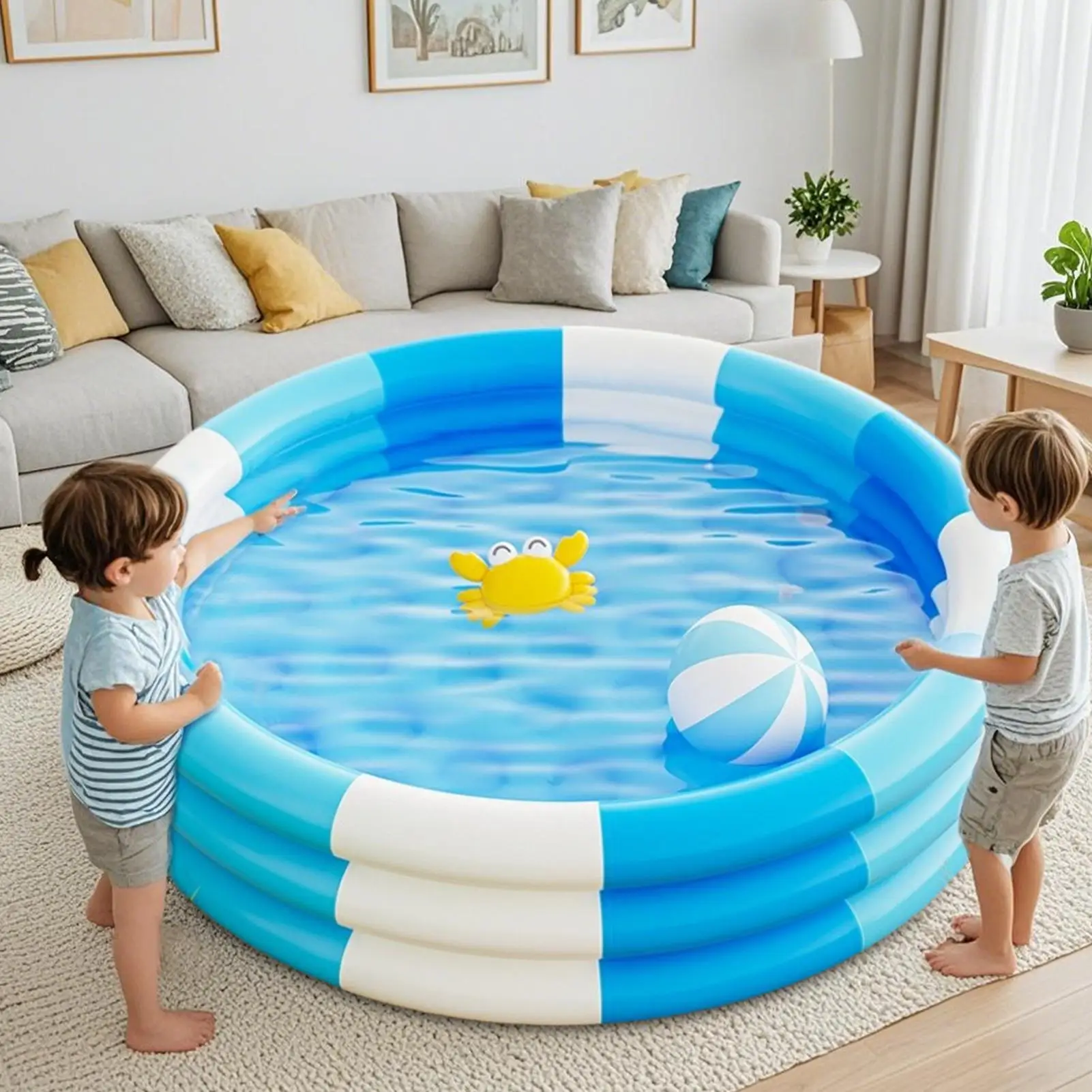 

Backyard Swimming Pool, Portable Bathtub, Fun-Filled Play Pool Bathtub, Play Pool, Inflatable Swimming Pool, Small