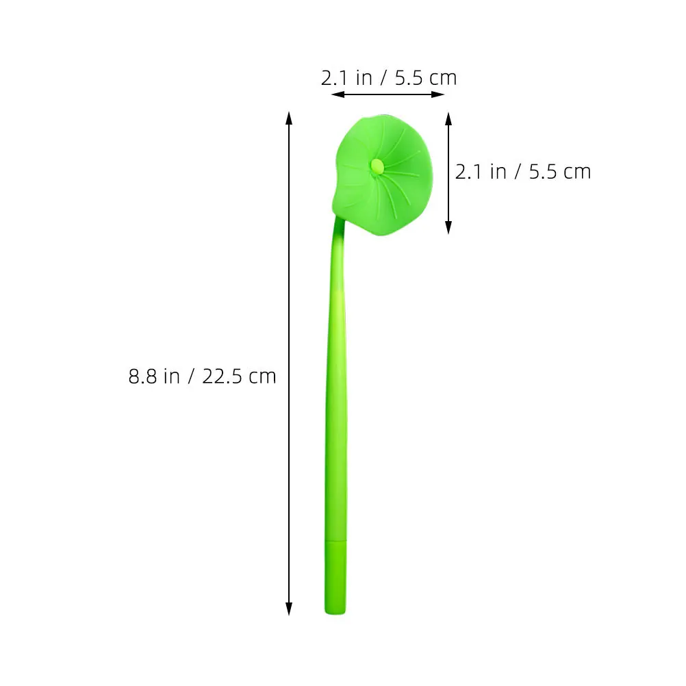 5Pcs Lotus Leaf Gel Pens Portable Smooth Writing Note Taking Pens Students School Supplies Creative Office Use