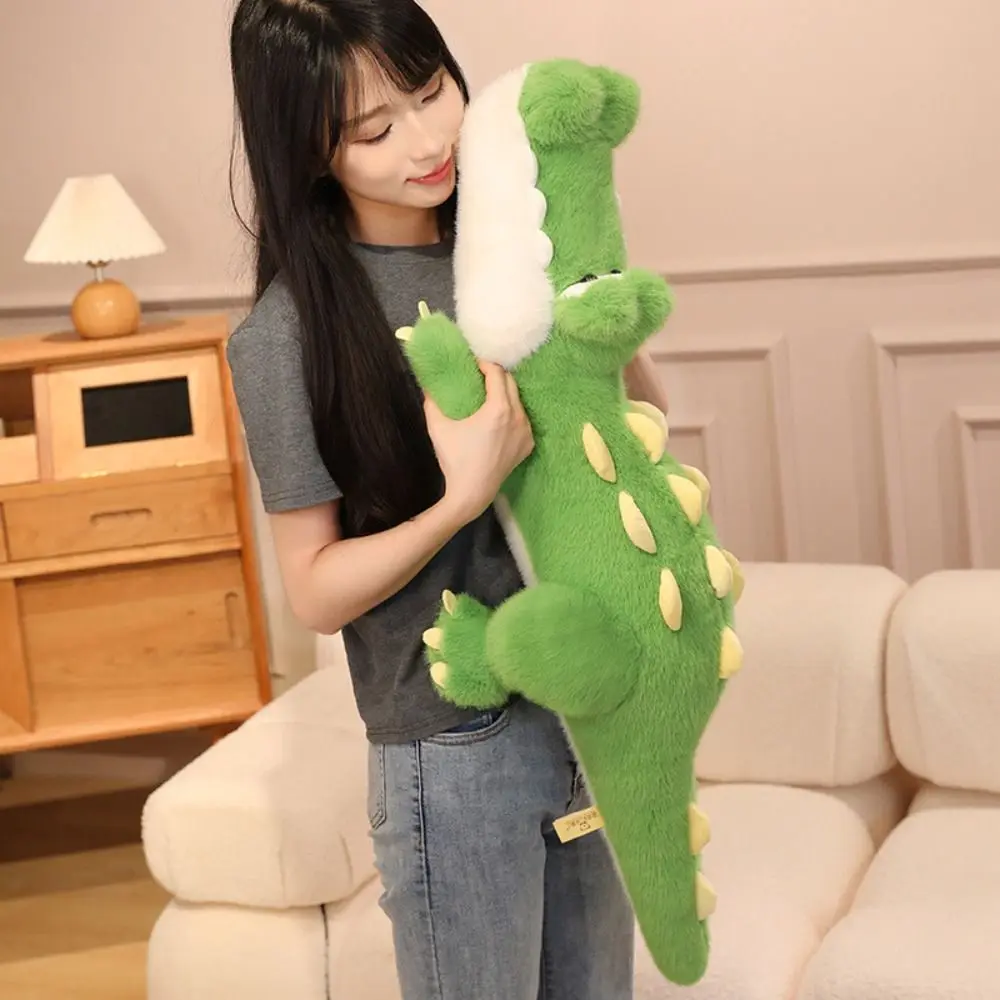 

Stuffed Animal Crocodile Doll Plush Toy Cartoon Green Stuffed Crocodile Dolls Hugging Pillows 50cm Crocodile Throw Pillows