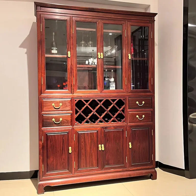 Wine Cabinet Display Cabinet National Standard Mahogany Side Cabinet