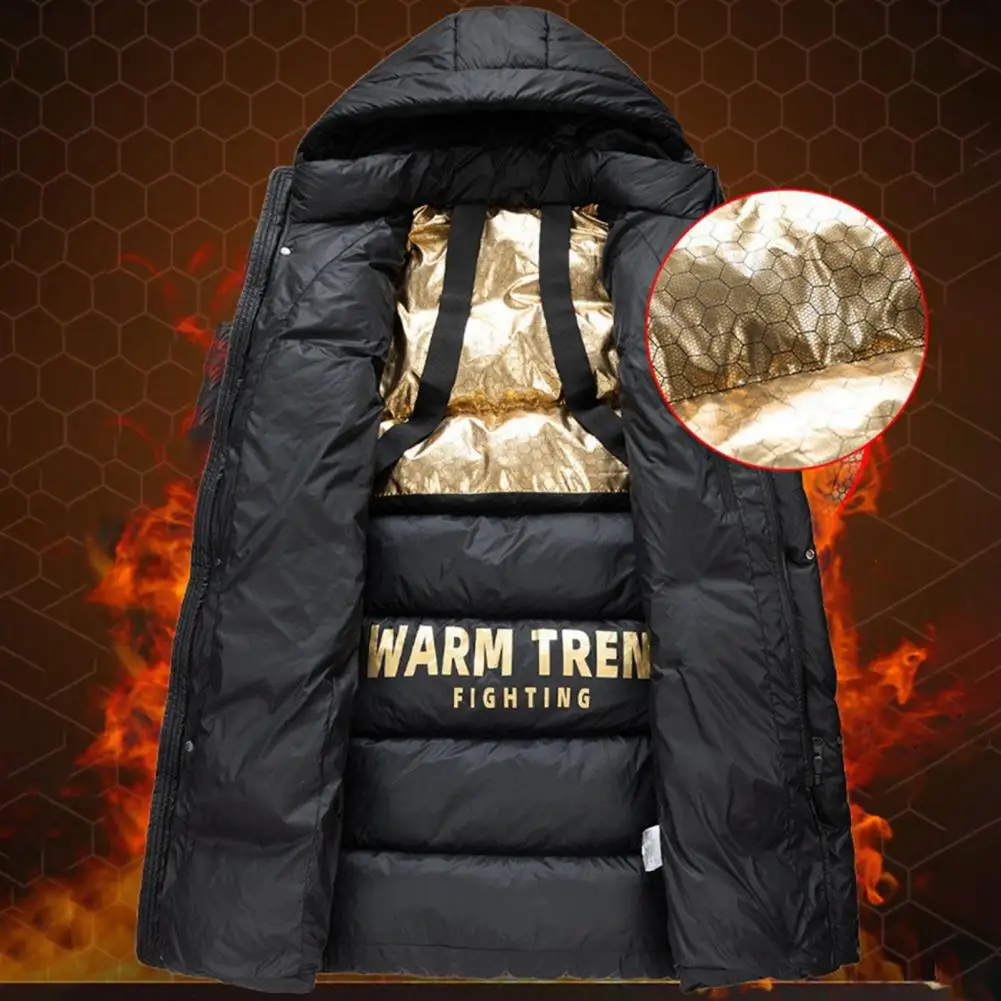 Thermal Insulation Jacket Innovative Thermal Insulation Coat Men\'s Graphene-lined Hooded Puffer Jacket with Thermal for Winter