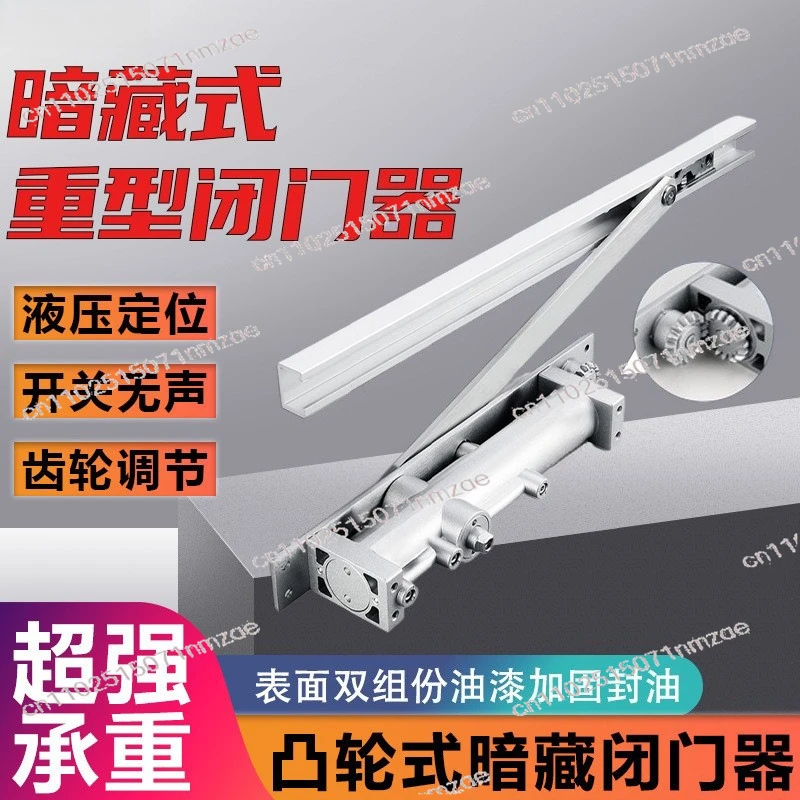 Cam type hidden hotel concealed door closer silent invisible door hydraulic cam hidden door clower