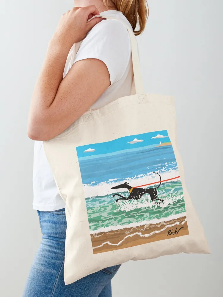 

Running in the Sea Tote Bag Beach bag Lady bags Women's bag woman shopping