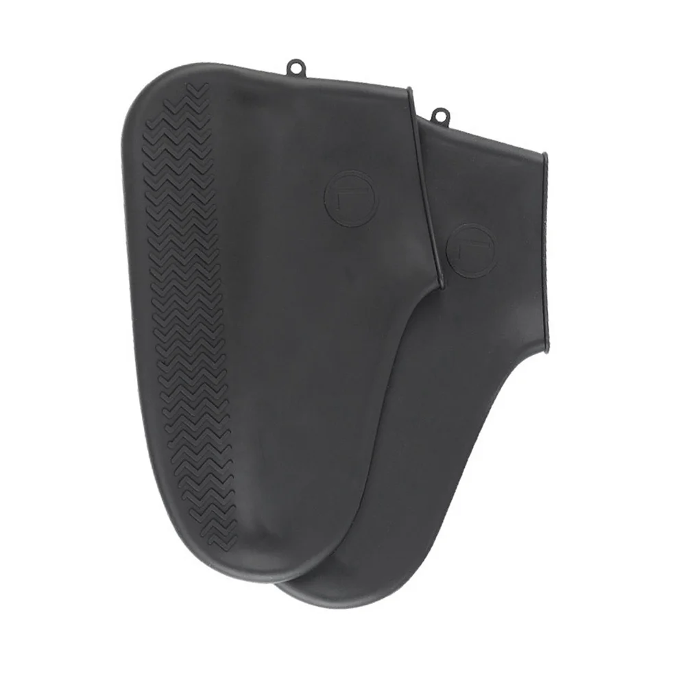 

1Pair Silicone Shoes Cover Waterproof Wear-Resistant for Waiters Cooks Bartenders Size M Black Shoes Cover Shoe Protector