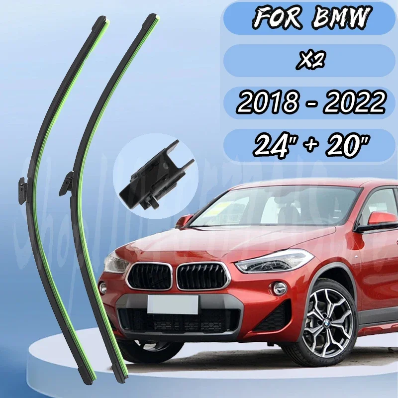 

Car Front Wiper Blades For BMW X2 F39 2018-2022 Car Accessories Windscreen Windshield Brushes 24"+20"