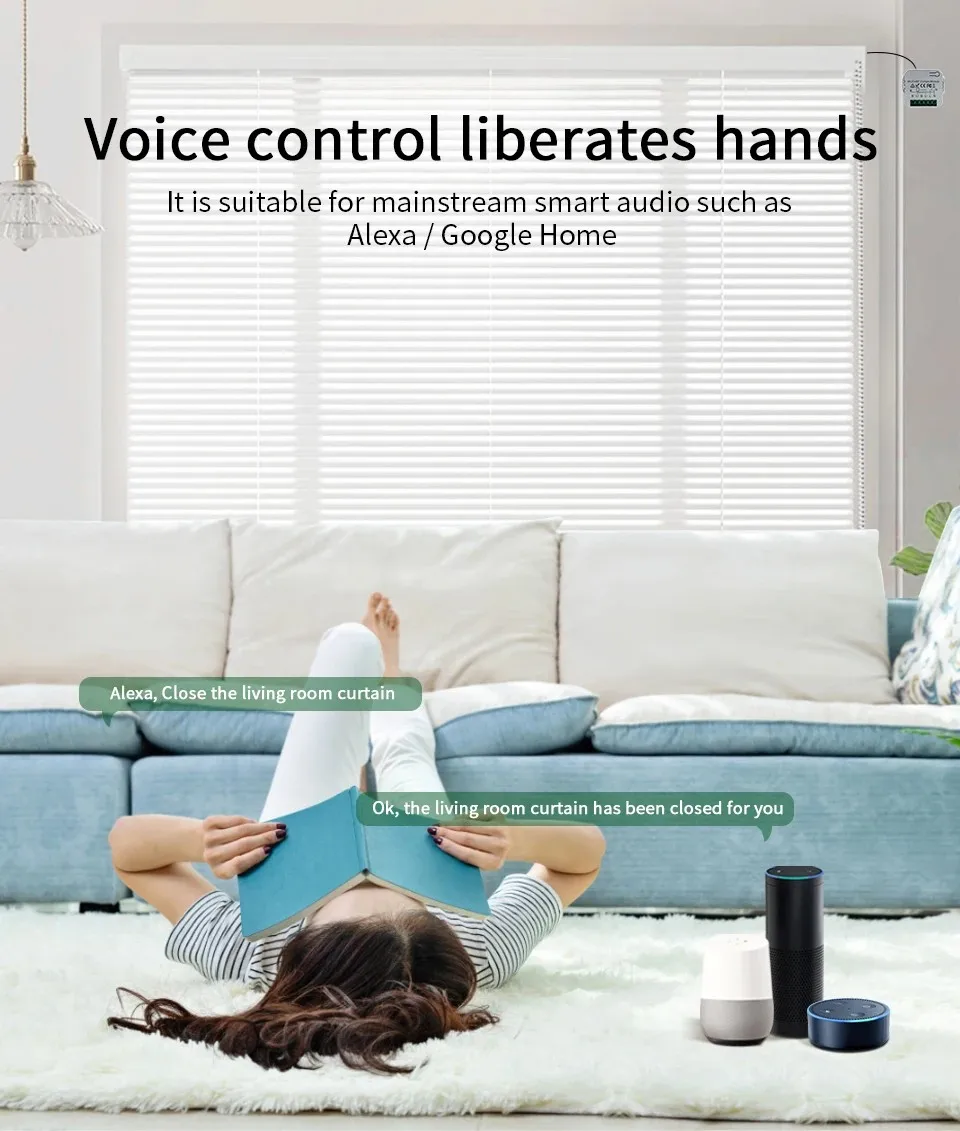 Tuya WiFi Smart Curtain Switch Controllers Roller Blinds Shutter Motor Smart Life APP Remote Control Alexa Google Home Voice Con