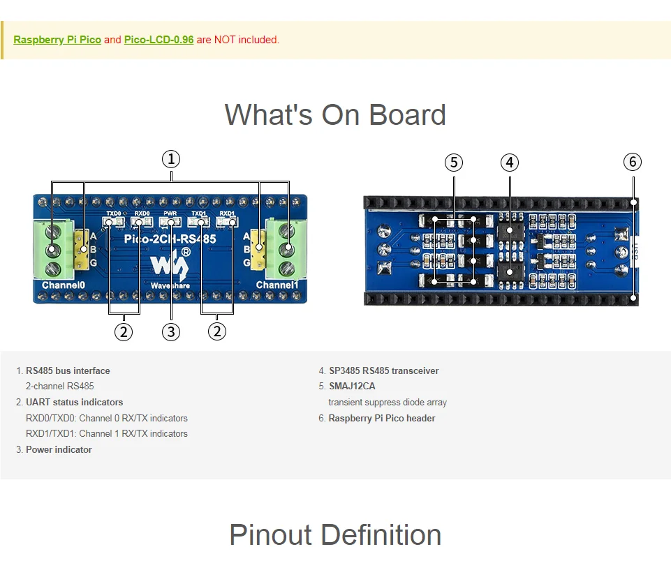 modulo-rs485-de-2-canais-para-raspberry-pi-pico-transceptor-sp3485-uart-para-rs485
