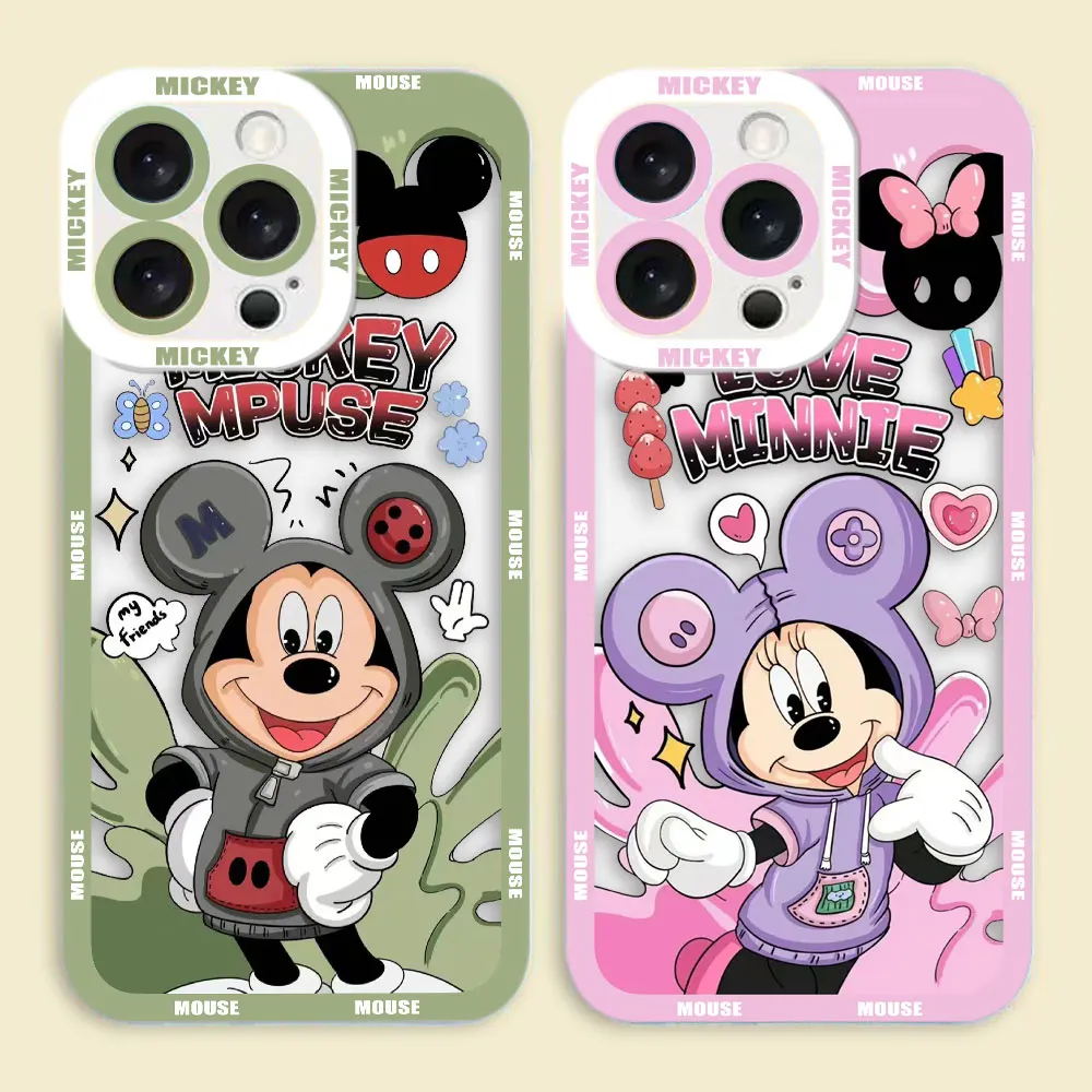 

Disney Mickey Minnie Mouse Cover Phone Case For Xiaomi POCO X5 X4 X3 NFC GT F3 F5 M4 M3 11 11T PRO LITE Case Funda Coque Shell