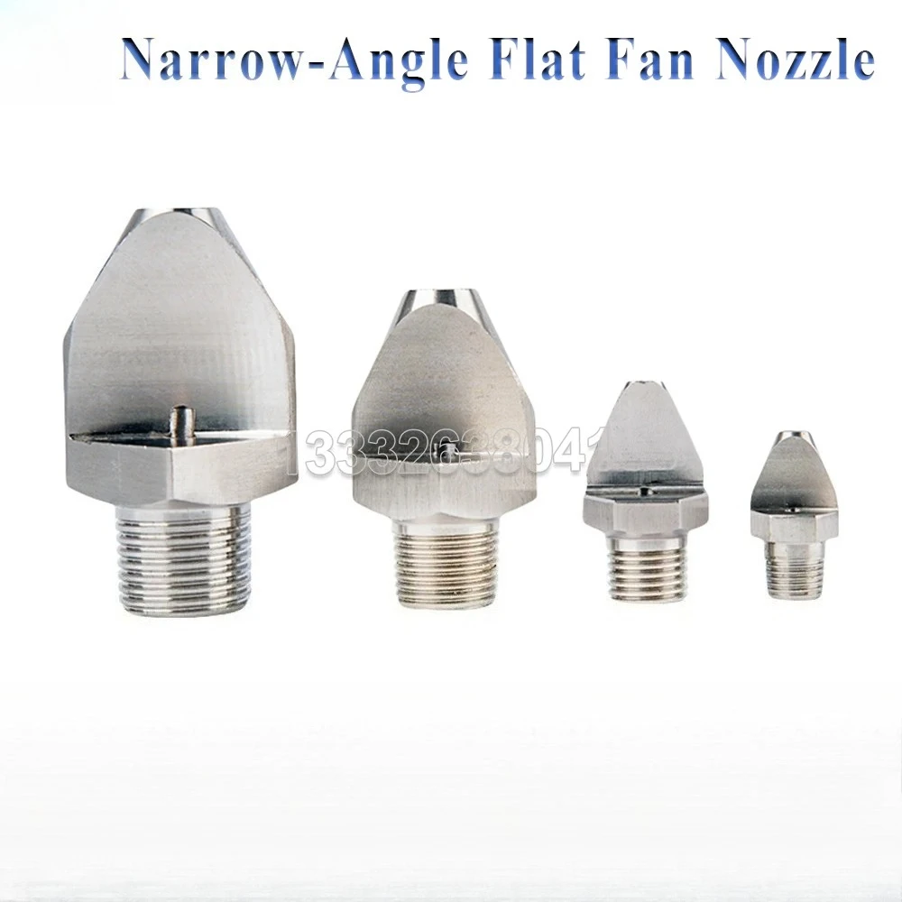 5pcs/lot Narrow Angle Fan Spray Nozzle V-Type High Impact Nozzle Industrial Cleaning Head 1/8