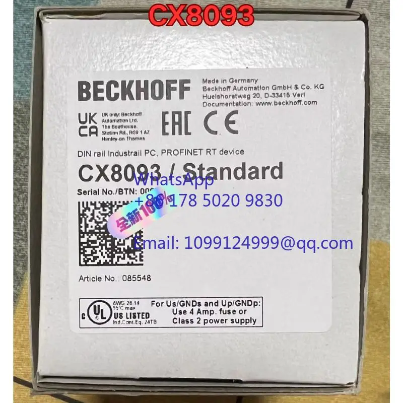 

New Beckhoff module CX8093