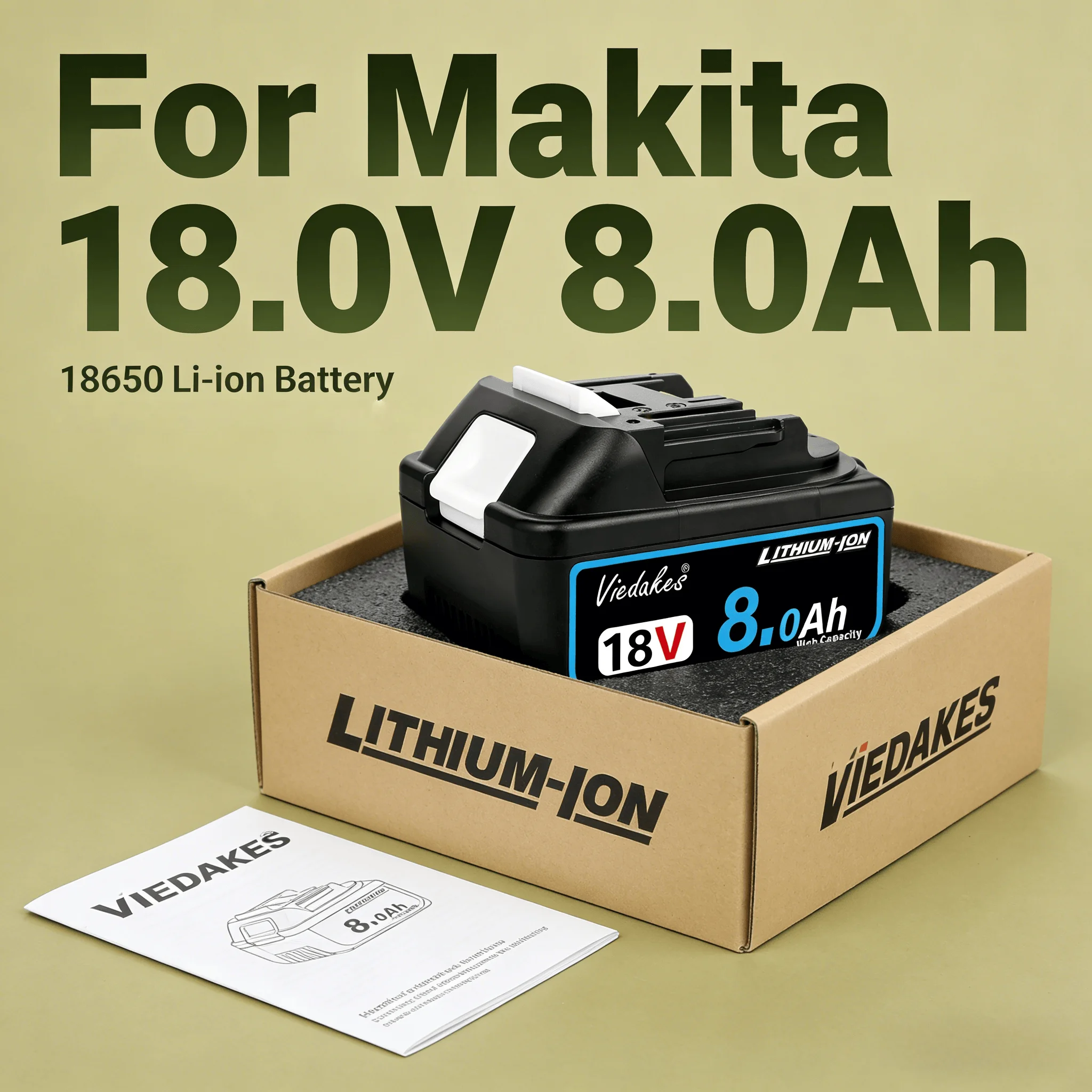

Popular｜for makita 18V tools battery｜12Ah Durable｜Li-ion Battery｜For Makita 18V Saw Wrench Drill Garden Power Tools
