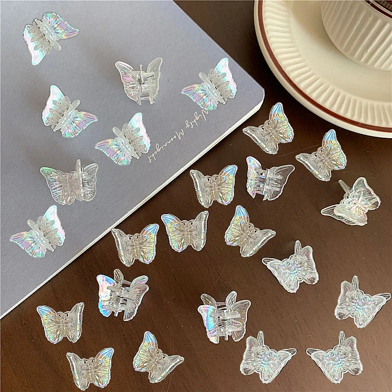 Butterfly Hairpin Clear Lovely Girl Plaited Hair Clip for Women Side Bangs Hairpins Romantic Fashion Headwear Accessories