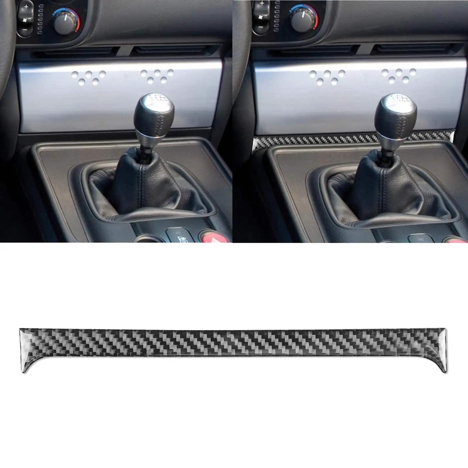 Car below Radio Cover Trim Carbon Fiber for Honda S2000 Repair Part Professional Sturdy Premium