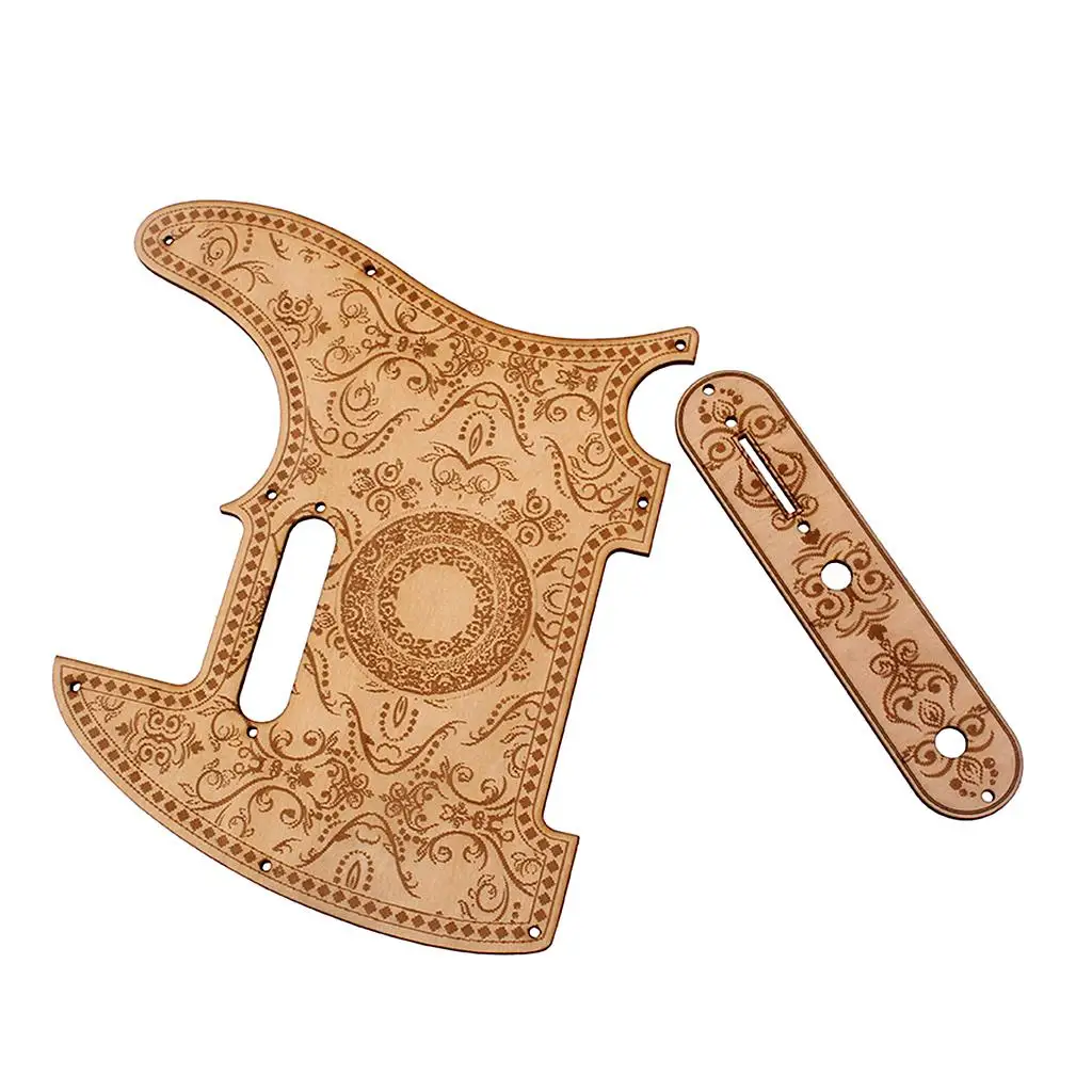 Handmade Maple Guitar Pickguard Wood Color Anti Scratch Plate Music Instrument Part for Telecaster Electric Guitar