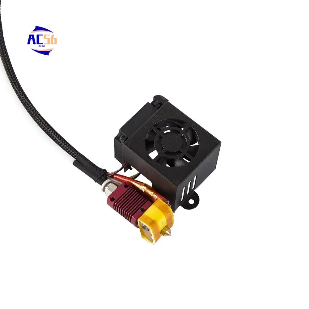 

AC56-для Creality 3D CR-10S Полностью собранный комплект экструдера CR-10 Hotend в сборе Полный комплект сопел Полный собранный комплект экструдера Fan Co