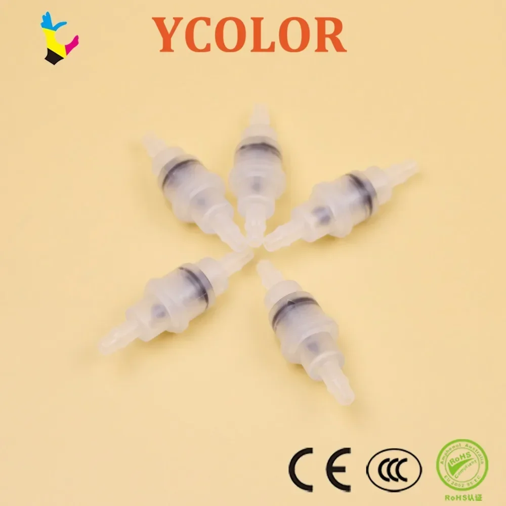 

Inkjet Printer Plastic One Way Valve Ink Non-return Valve Piezo Photo Printer Septum Resistance Check Valve 4mm Inner Diameter