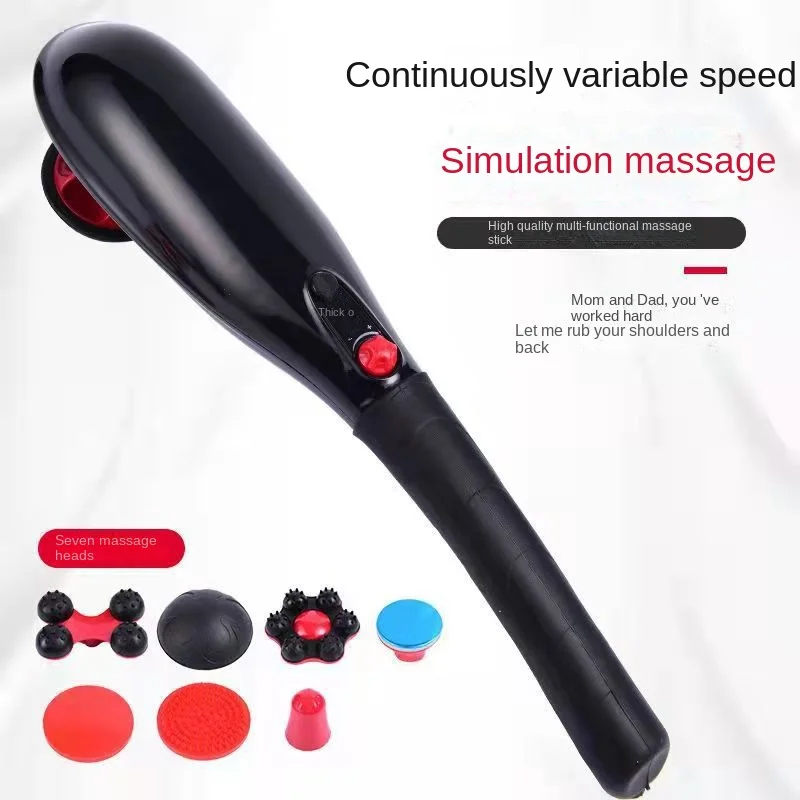 Massageador vibratório recarregável para pescoço, cintura, ombro e pescoço, bastão de massagem para uso doméstico