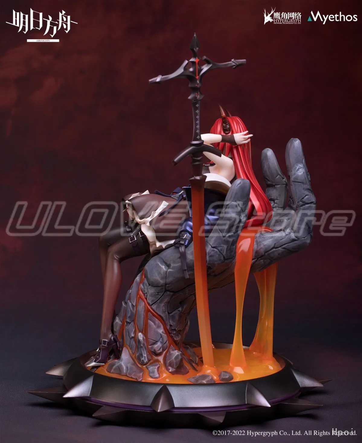 Em estoque original myethos arknights surtr figuras de animação modelo presentes brinquedos