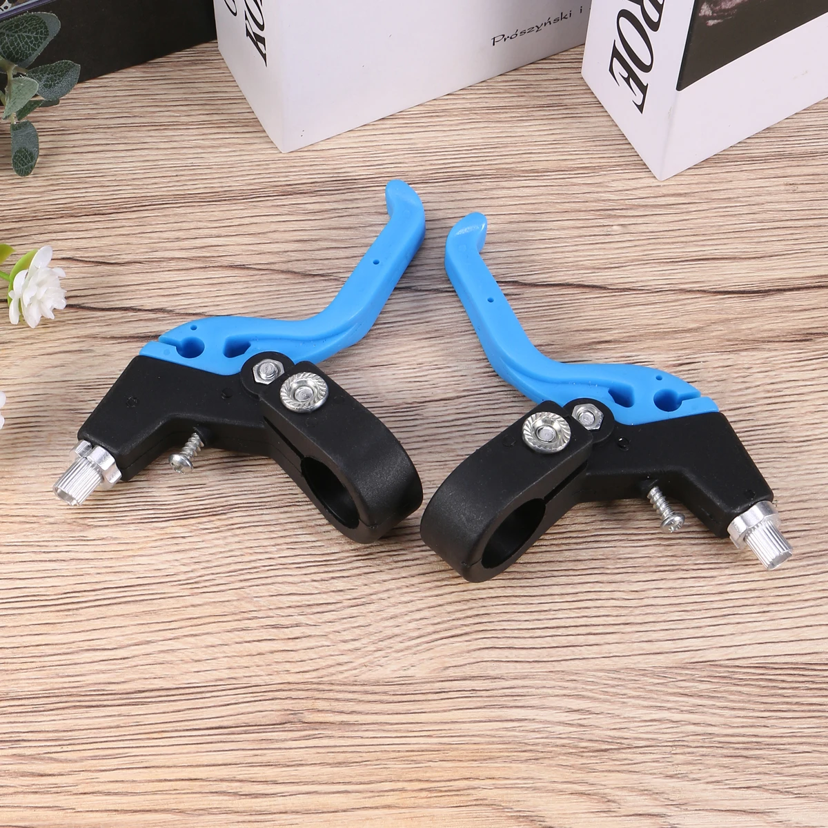 1 Pair Children Bike Brake Levers 2.2Cm Handlebar Compatible Cycling Parts Brake Lever For Kids Bicycle Repair Maintenance Blue