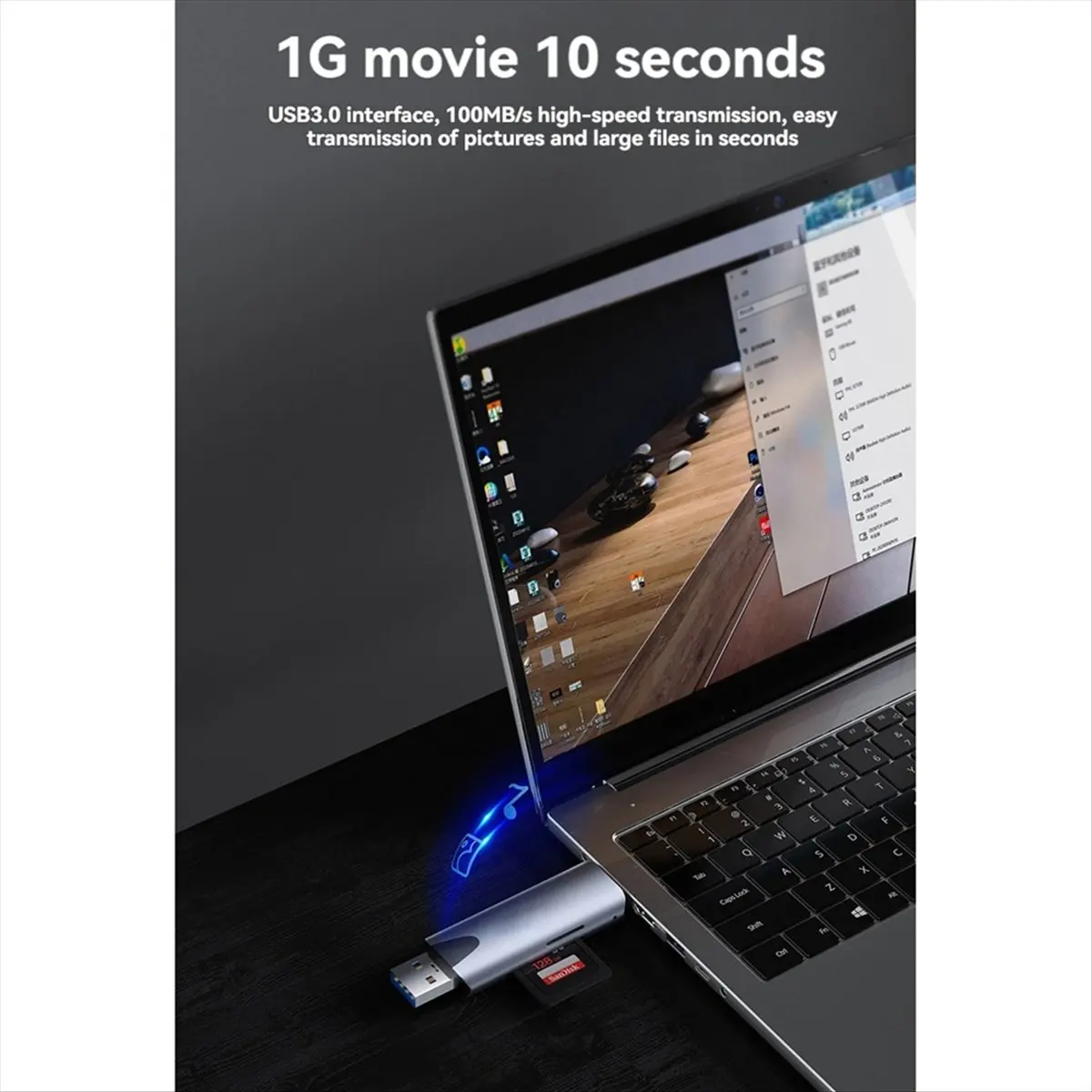 *A91P 2 in 1 Type-C/USB 3.0 Card Reader TF/SD Card Reader High Speed Card Reader for PC Laptop Cameras Accessories