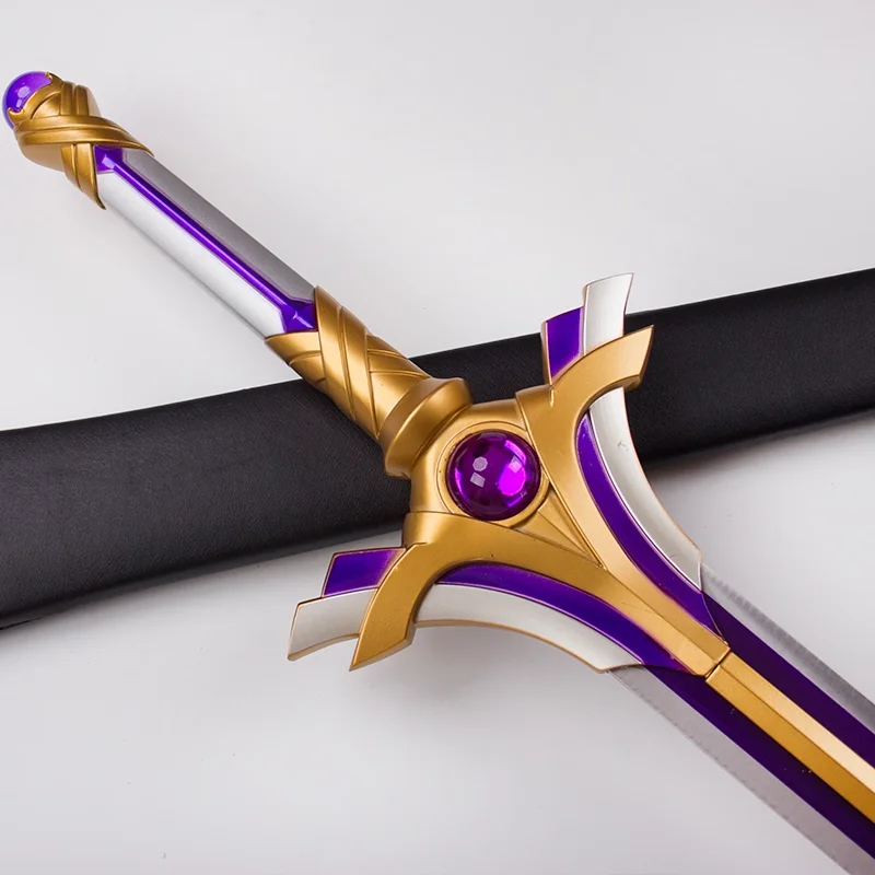 Yasuna Tonggu and Ren Black Sword Shining starlight cosplay film katana Stainless Steel Blade Not sharp Role-playing decoration