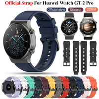 22mm Official Silicone Replacement Gt2 Pro Strap Band For Huawei Watch 4/GT 4 3 2 Pro 46mm Original Watchband Wristband Bracelet