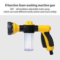 Car Water Washer High Pressure Hose Foam Sprayer Foam Nozzle Soap Dispenser Garden Watering Tool with 8 Watering Modes for Car