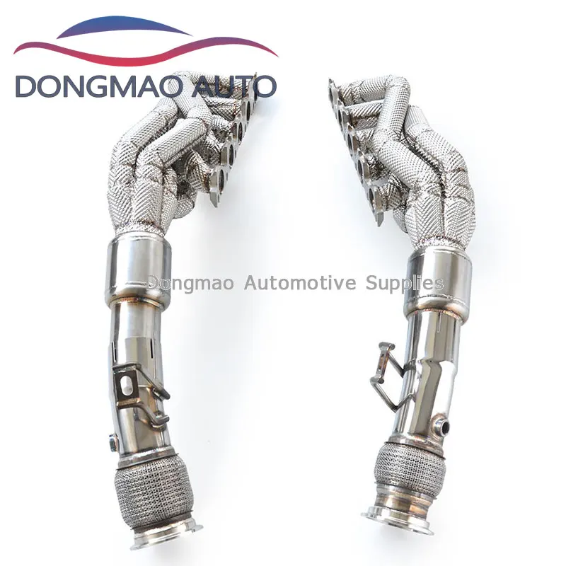 High-Performance for Audi R8 V8 4.2 2008-2020 Exhaust System Downspout Stainless Steel Automotive Exhaust  Manifold