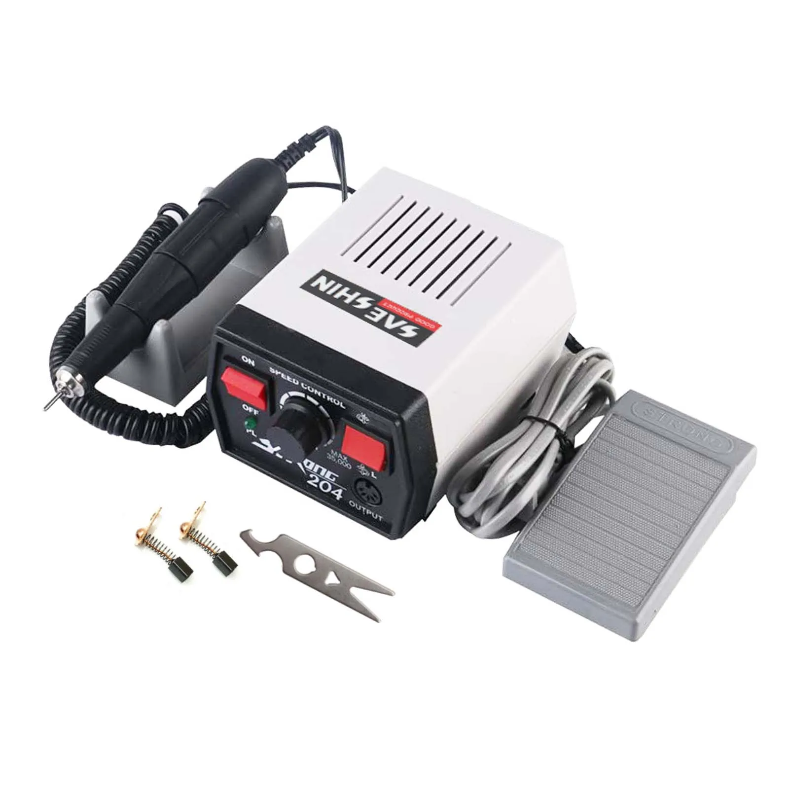 204 Electric Micro Motor Handpiece Jewelry Making Tool for Polishing Engraving Grinding Metal Surface Finishing