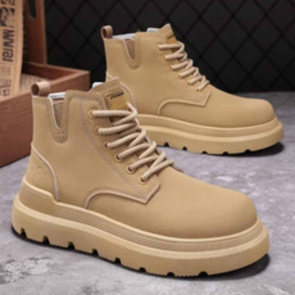 

Men's Luxury Design Winter Boots Man Shoes Ankle Boots Men's Shoes British Cargo Boots Outdoor Plus Size Versatile Casual Shoes