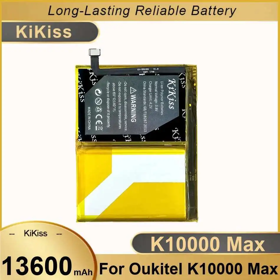 

Для Oukitel K10000 Max K10000Max аккумулятор мобильного телефона 13600 мАч высокой емкости