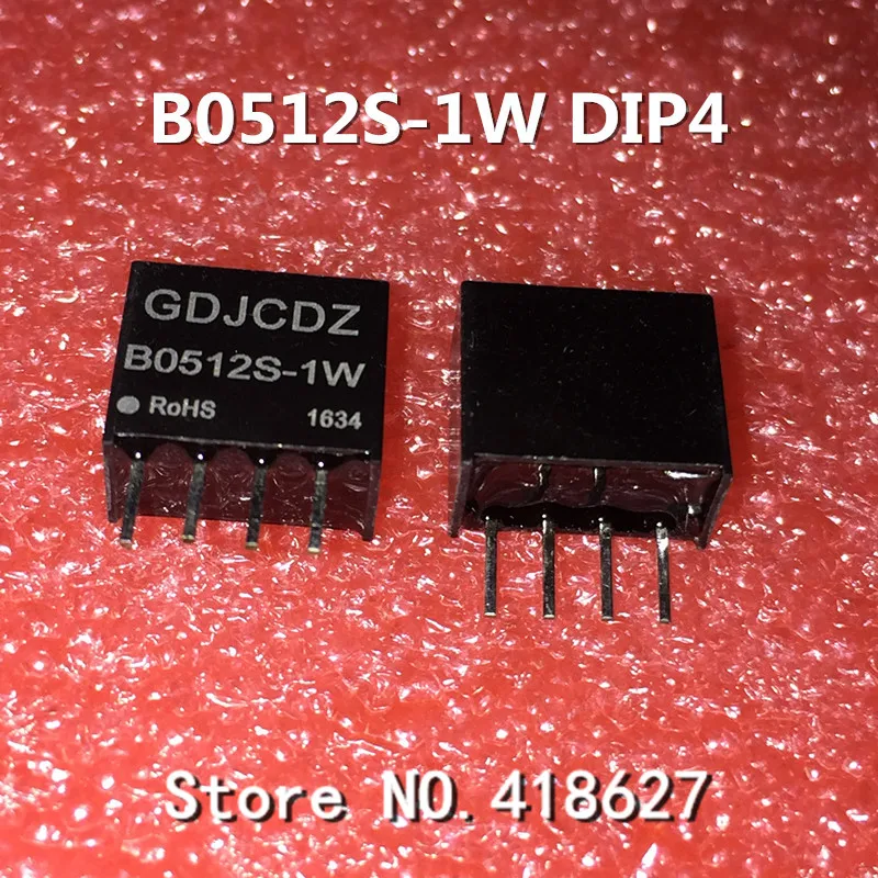 100PCS/LOT B0512S-1W DIP DC-DC isolated power supply module 5V turn 12V1W