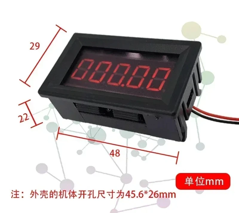 5-digit DC digital microampere meter with positive and negative 700uA microcurrent online 485 communication and 10nA resolution