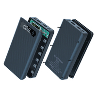 DIY Shell Dual USB Mobile Phone Charger 18650 Battery Storage Box with Flashlight 8*18650 Battery Holder Power Bank Case
