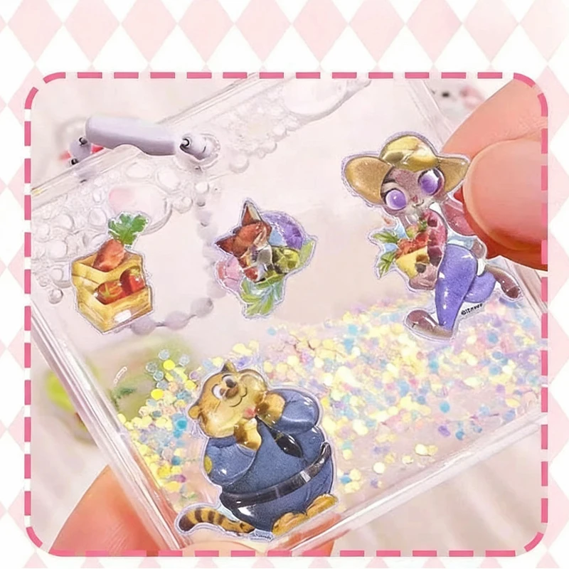 1/2 pièces Kawaii 3D cristal autocollants créatif périphérique Zootopia 2 étudiant récompense diamant autocollant coque de téléphone décoration autocollants @ @