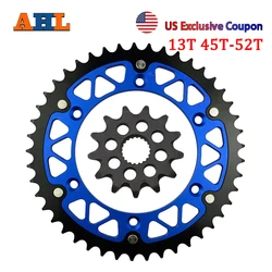 Motorcycle 13T 45T 46T 47T 48T 49T 51T 52T Front & Rear Sprocket Kit For YAMAHA WR250 WR250F YZ125 YZ250 YZ250F P R T E W X Y Z